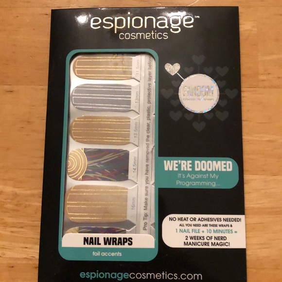 Espionage Cosmetics Nail Wrap We’re Doomed - Picture 1 of 3